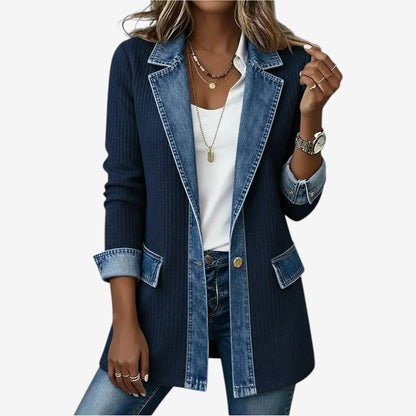 Maas & Mode® | Zachte Denim Cardigan