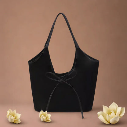 Maas & Mode® | Mireille – Suède strik handtas
