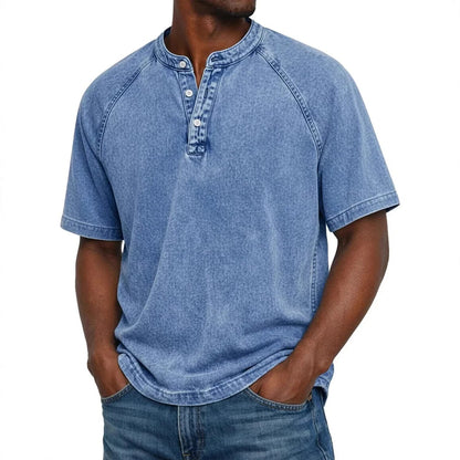 Maas & Mode® | Milan Vintage Henley T-Shirt