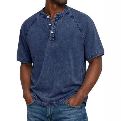 Maas & Mode® | Milan Vintage Henley T-Shirt