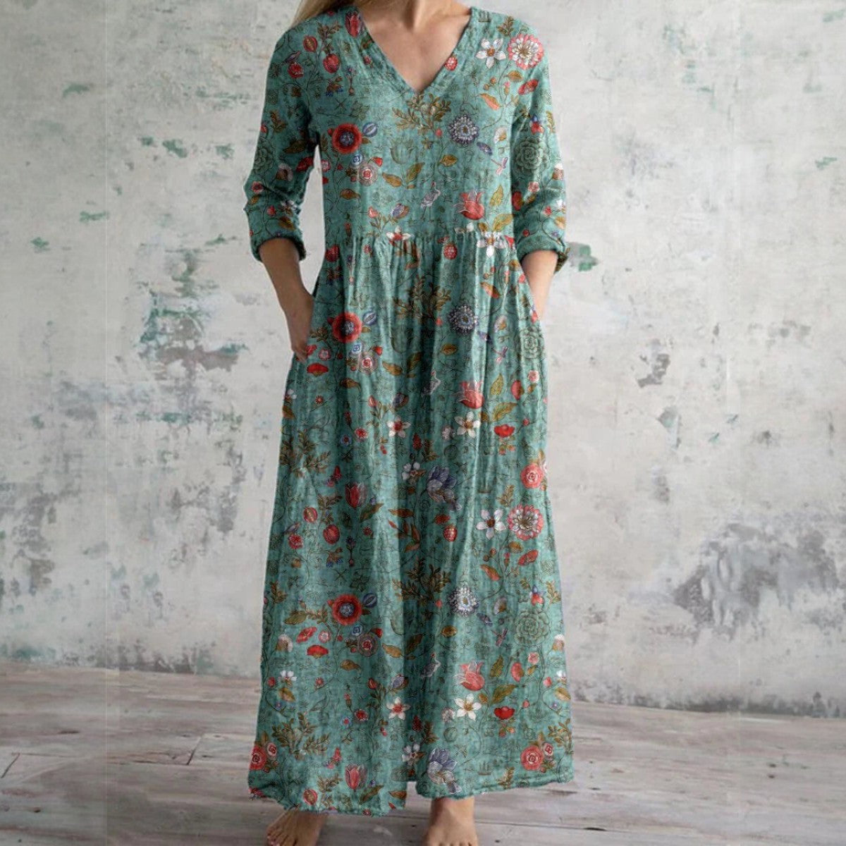 Maas & Mode® | Elegante Bloemenjurk