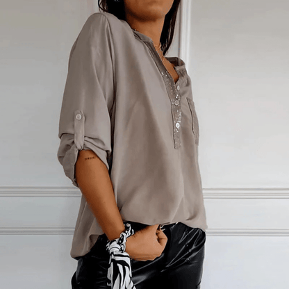 Maas & Mode® | Lisa  Trendy Dames Shirt