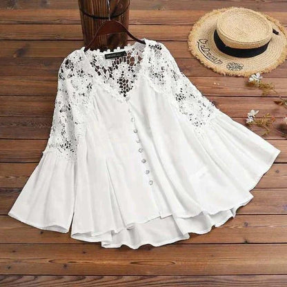 Maas & Mode® | SARA - Floral Lace Blouse