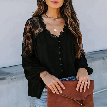 Maas & Mode® | SARA - Floral Lace Blouse