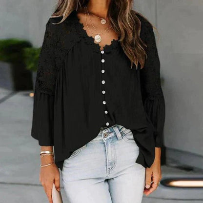 Maas & Mode® | SARA - Floral Lace Blouse