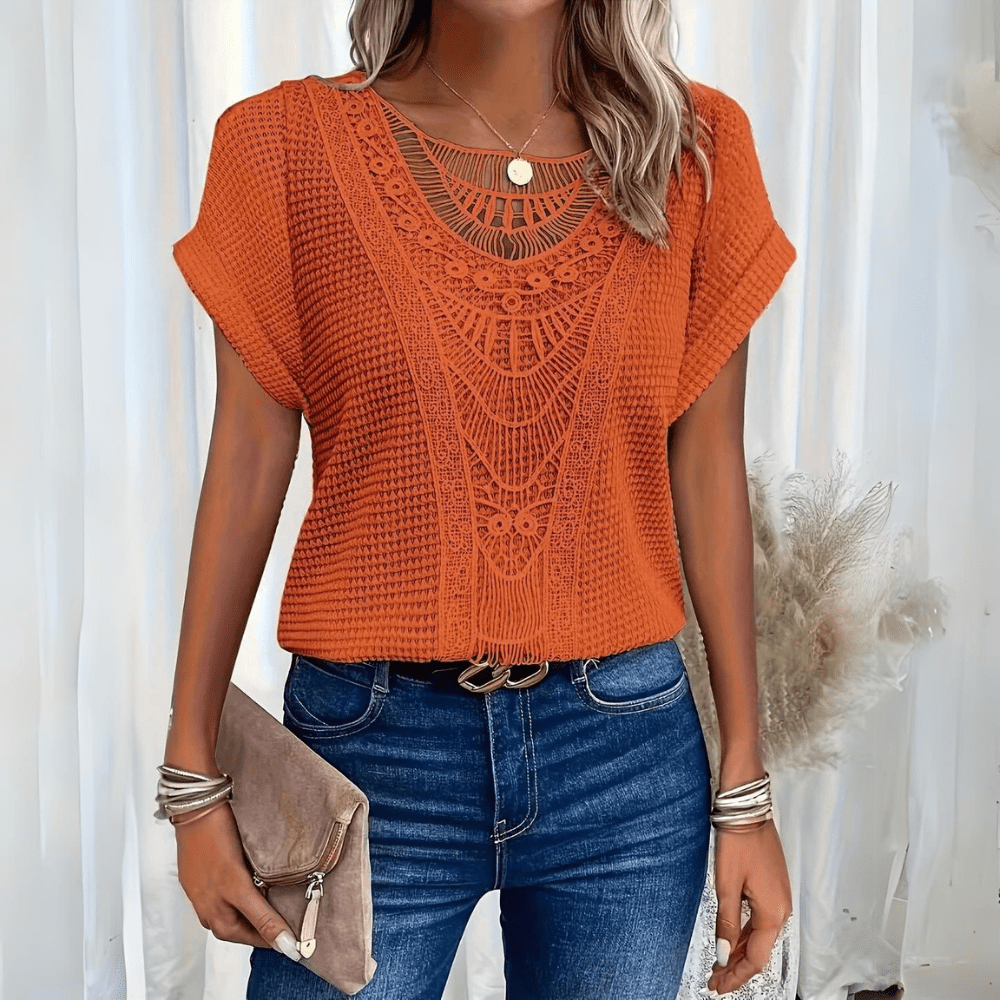 Maas & Mode® | Sophie  Chique Kanten Top