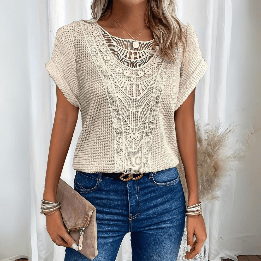 Maas & Mode® | Sophie  Chique Kanten Top