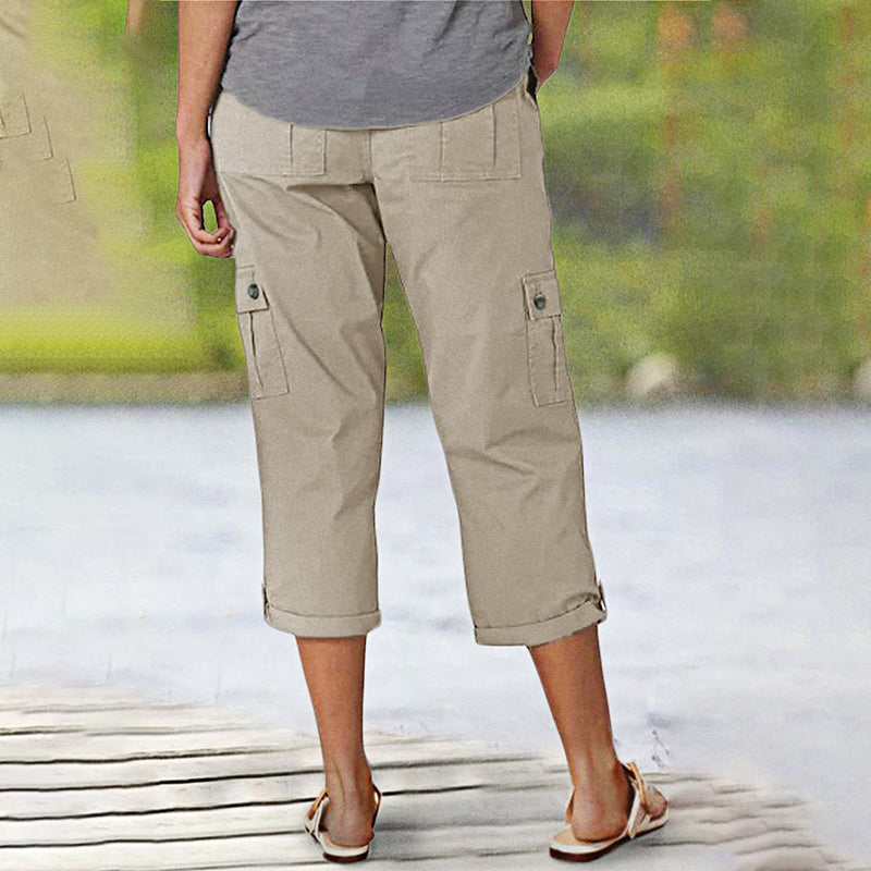 Maas & Mode® | Capri Broek met Meerdere Zakken en Comfortabele Pasvorm voor Maximale Bewegingsvrijheid