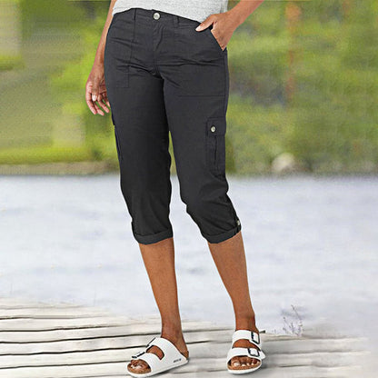 Maas & Mode® | Capri Broek met Meerdere Zakken en Comfortabele Pasvorm voor Maximale Bewegingsvrijheid