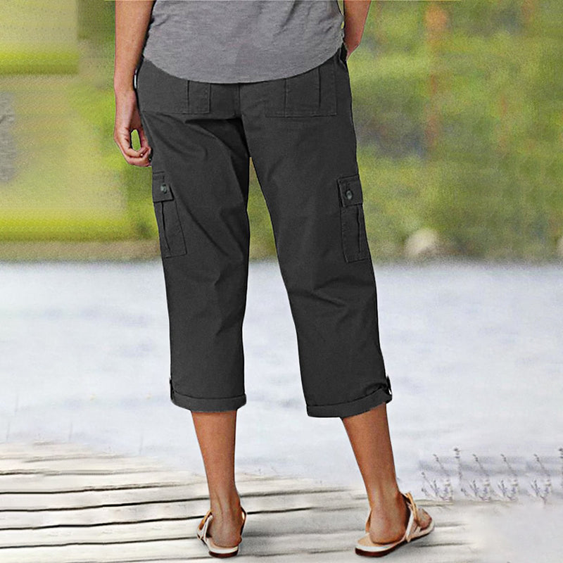 Maas & Mode® | Capri Broek met Meerdere Zakken en Comfortabele Pasvorm voor Maximale Bewegingsvrijheid