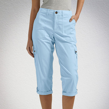 Maas & Mode® | Capri Broek met Meerdere Zakken en Comfortabele Pasvorm voor Maximale Bewegingsvrijheid