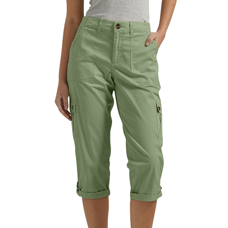 Maas & Mode® | Capri Broek met Meerdere Zakken en Comfortabele Pasvorm voor Maximale Bewegingsvrijheid