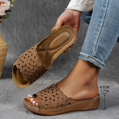 Maas & Mode® | Ademende orthopedische sandalen met open teen