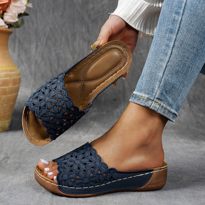 Maas & Mode® | Ademende orthopedische sandalen met open teen