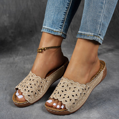 Maas & Mode® | Ademende orthopedische sandalen met open teen