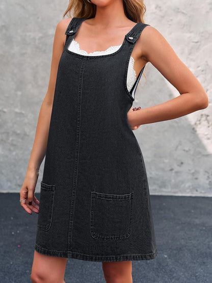 Maas & Mode® | Lisa Casual Denim Overal Jurk