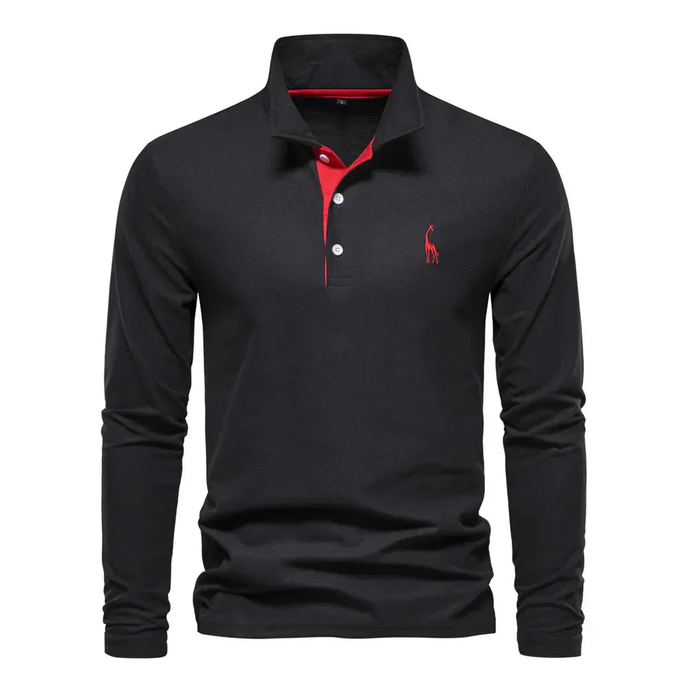 Maas & Mode® | Lange Mouwen Polo