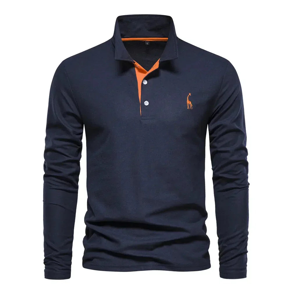 Maas & Mode® | Lange Mouwen Polo