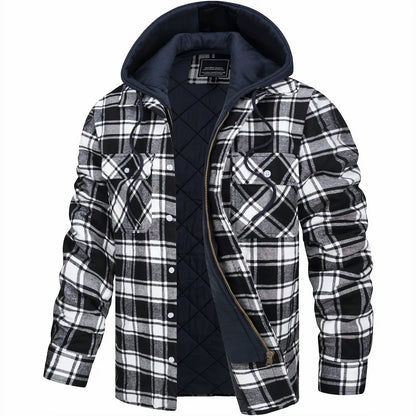 Maas & Mode® | Geruite jas met rits