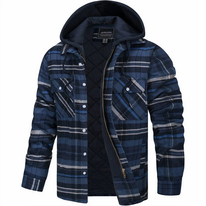 Maas & Mode® | Geruite jas met rits