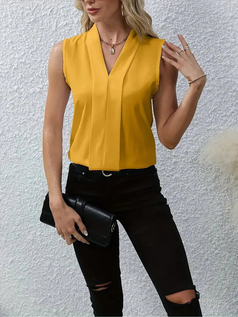 Maas & Mode® | Violette  Casual Top met V-Hals