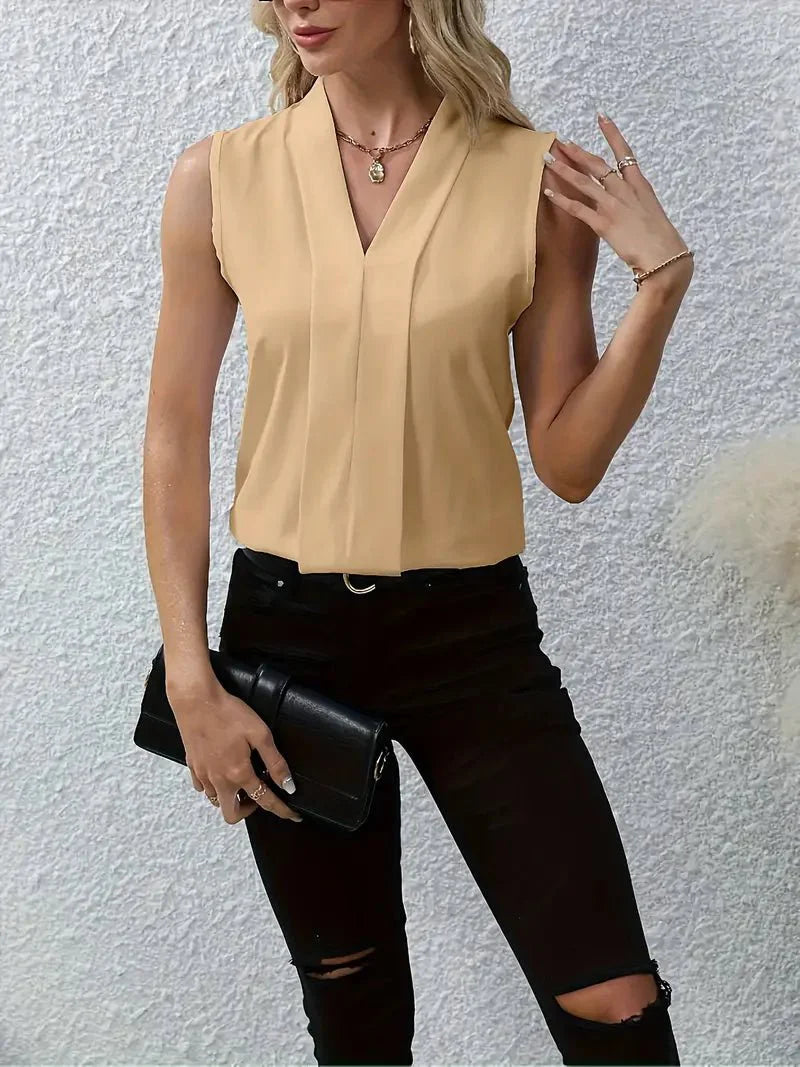 Maas & Mode® | Violette  Casual Top met V-Hals