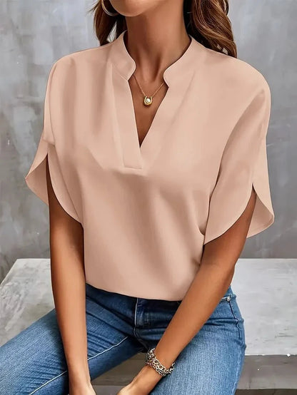 Maas & Mode® | Melissa Elegante en comfortabele top met sweetheart halslijn